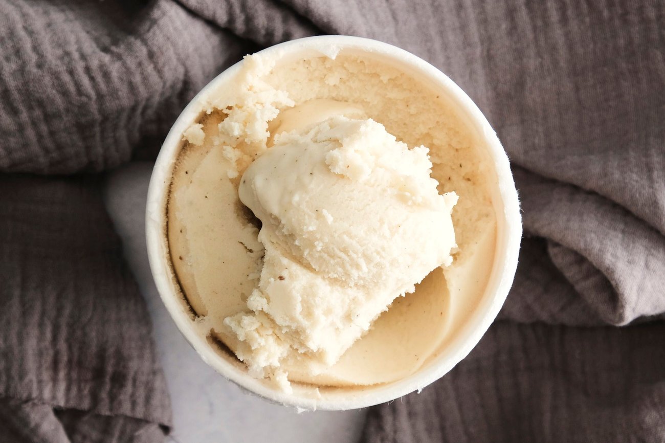 The Forager frozen dessert broke apart in clumps and had an icy texture.